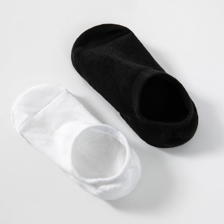 Men's No Show Low Top Shallow Mouth Solid Color Invisible Socks(Sold in 5 pairs package) - Mesa Socks
