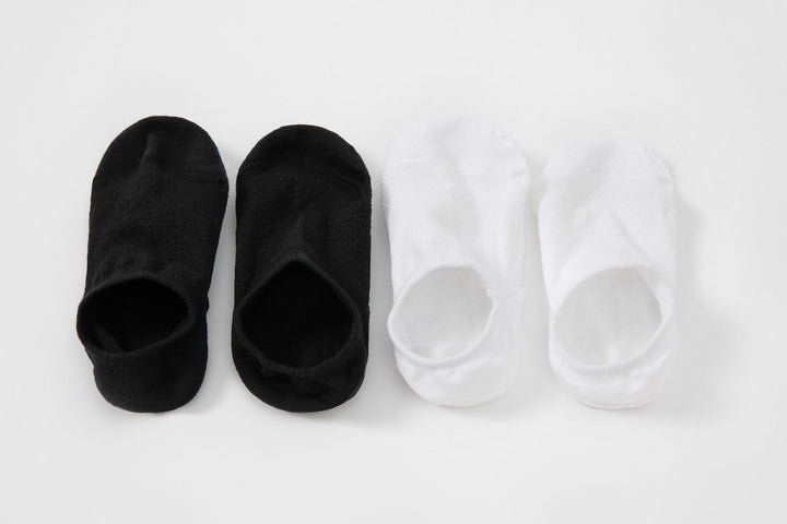Men's No Show Low Top Shallow Mouth Solid Color Invisible Socks(Sold in 5 pairs package) - Mesa Socks