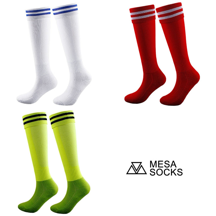 Knee High Football Protection Men's Strip Sports Socks