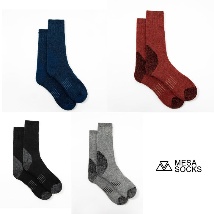 Men's Crew Merino Wool Socks for Autumn and Winter or Outdoor Sports