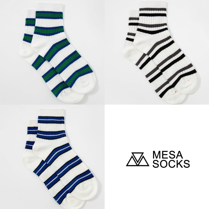 Women Striped Quarter Socks