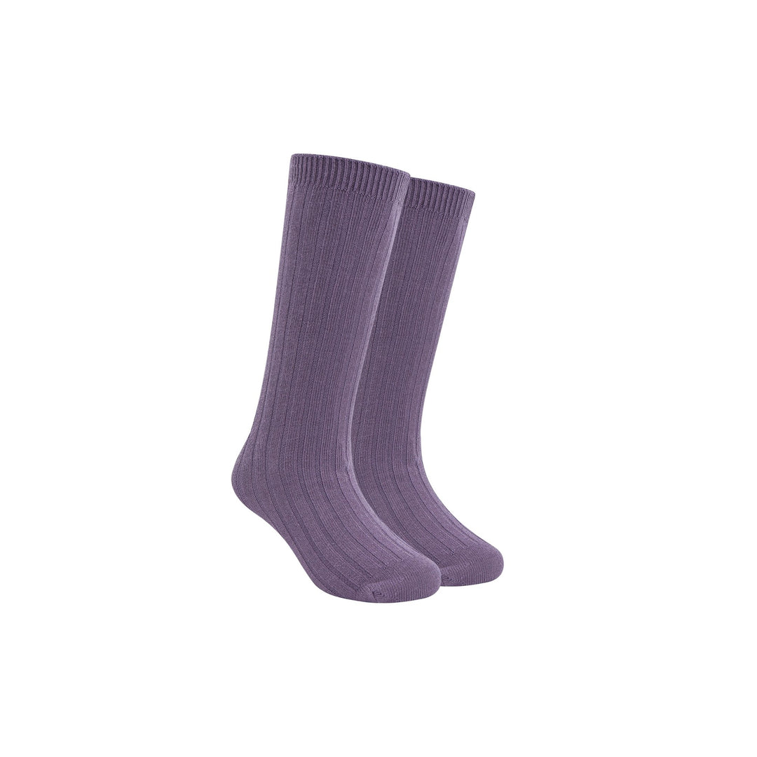 Baby Knee high and Kids long socks -spring and autumn sock -combed cotton purple children socks - boys girls socks Mesa Socks