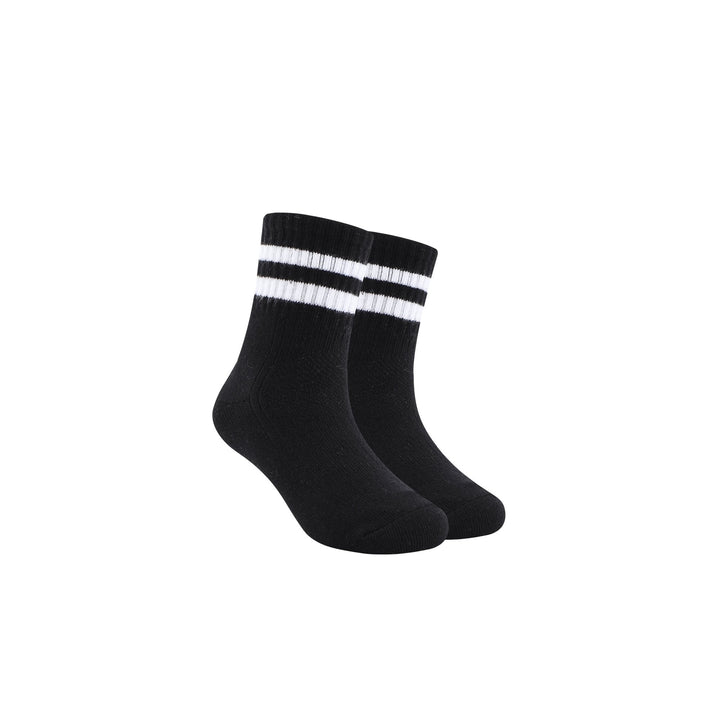 Children's Crew socks -spring autumn cotton boys girls black striped student sports socks cotton - Mesa Socks