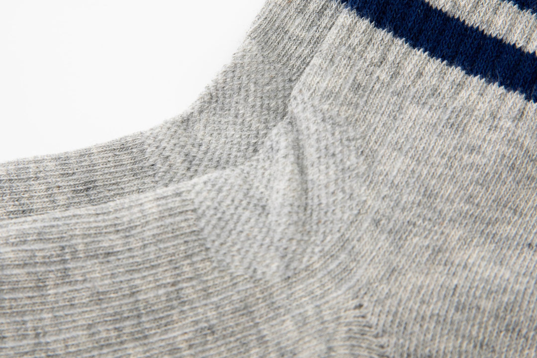 Children's Crew socks -spring autumn cotton boys girls grey striped student sports socks cotton - Mesa Socks