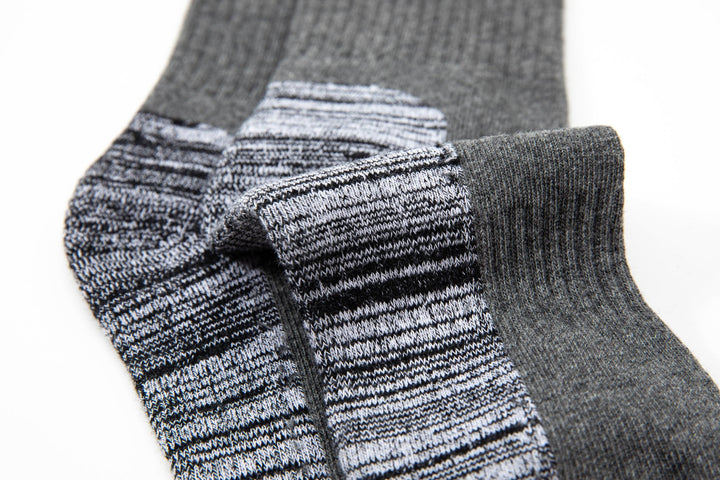 Men Crew Socks -Thick Basketball grey Socks -Premium Cotton Men Sports Socks -Ideal Socks for Outdoor Activities -Mesa Socks