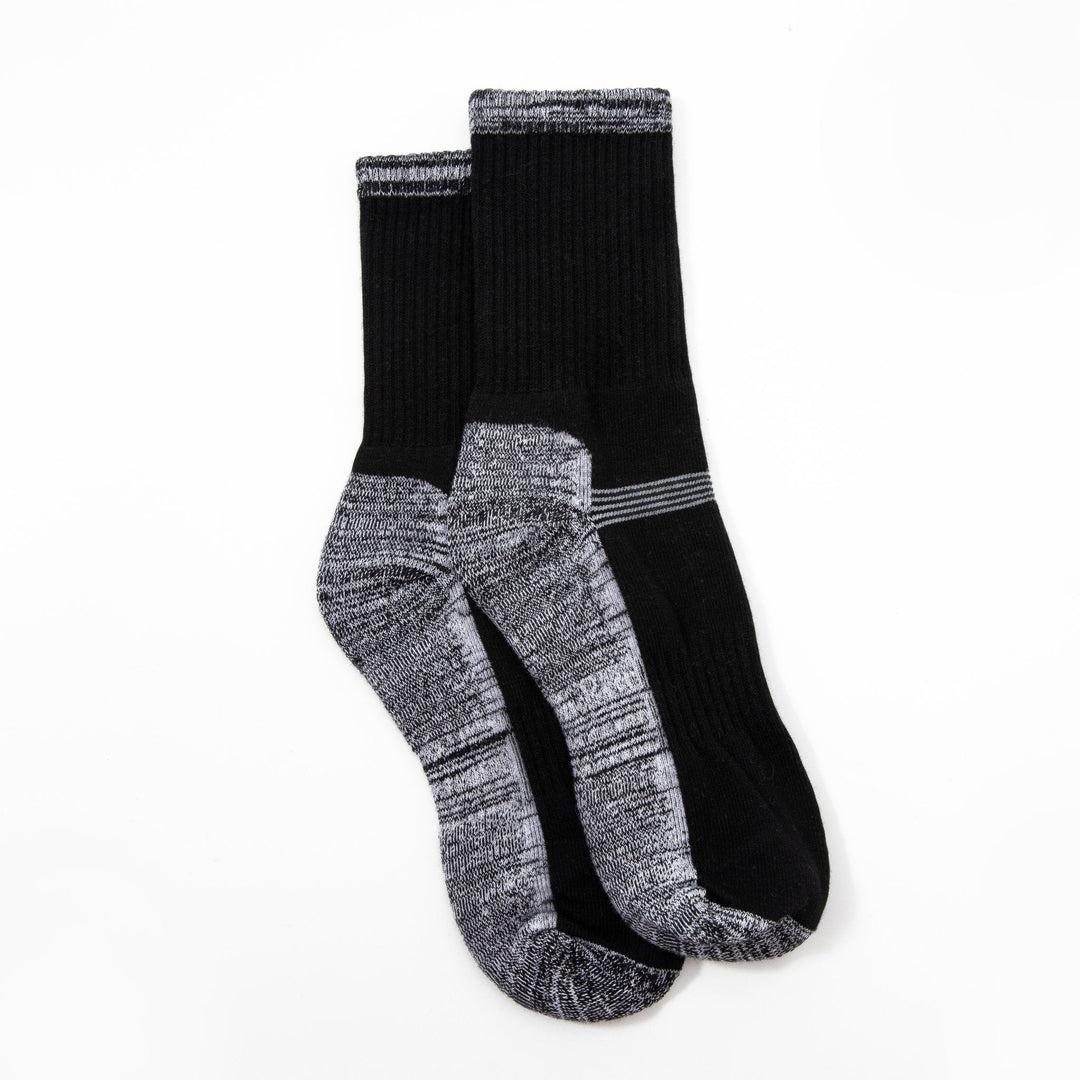 Men Crew Socks -Thick Basketball black Socks -Premium Cotton Men Sports Socks -Ideal Socks for Outdoor Activities -Mesa Socks