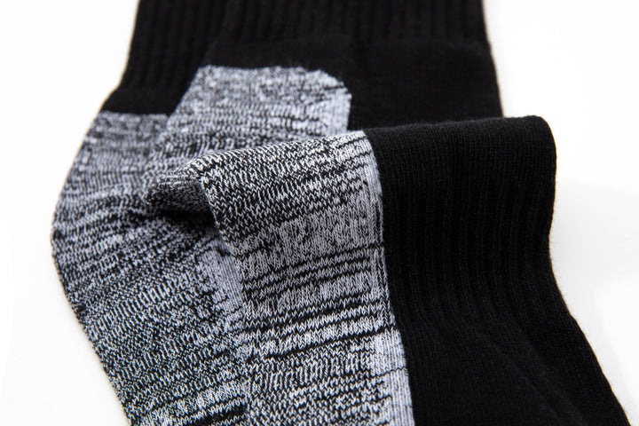 Men Crew Socks -Thick Basketball black Socks -Premium Cotton Men Sports Socks -Ideal Socks for Outdoor Activities -Mesa Socks