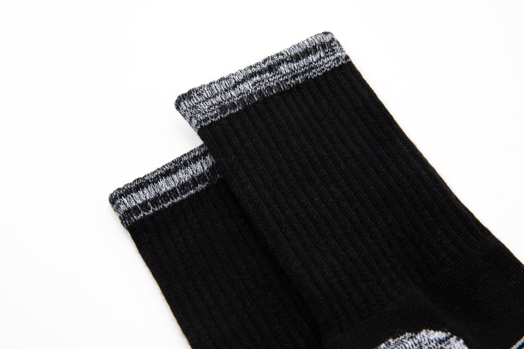 Men Crew Socks -Thick Basketball black Socks -Premium Cotton Men Sports Socks -Ideal Socks for Outdoor Activities -Mesa Socks