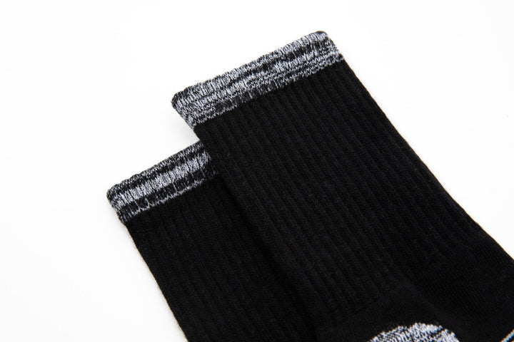 Men Crew Socks -Thick Basketball black Socks -Premium Cotton Men Sports Socks -Ideal Socks for Outdoor Activities -Mesa Socks