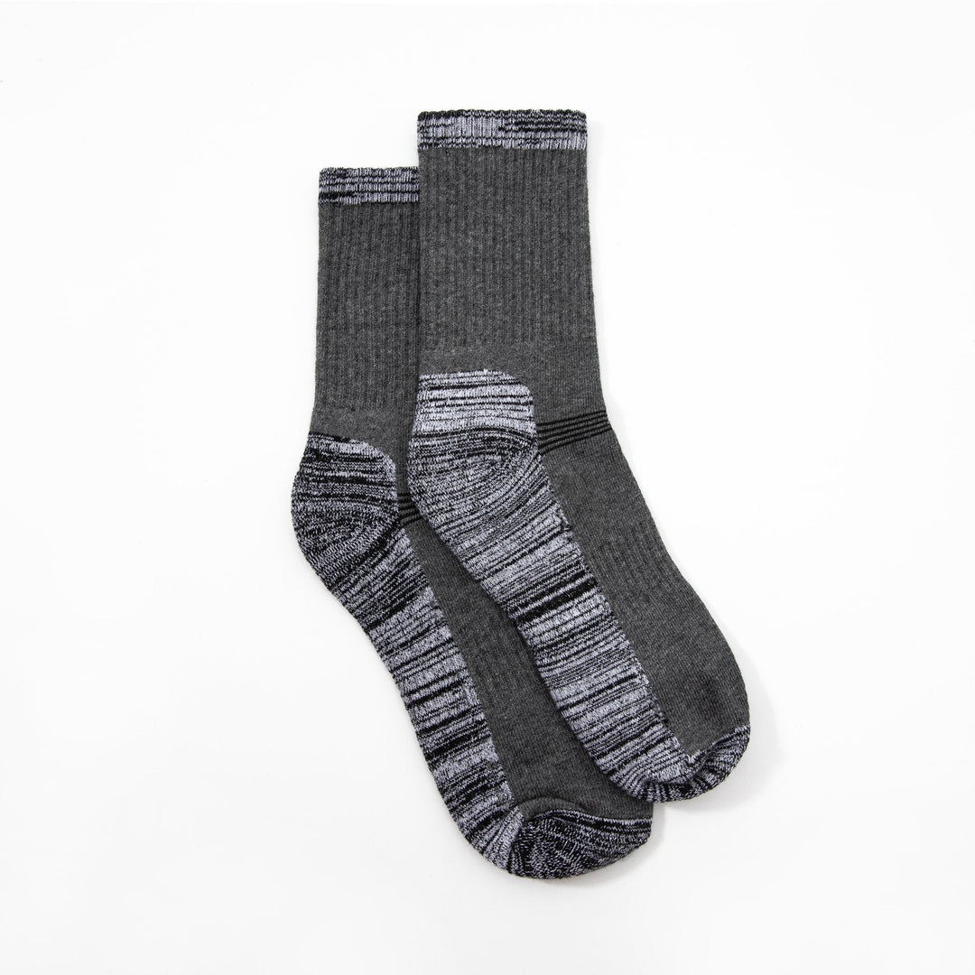 Men Crew Socks -Thick Basketball grey Socks -Premium Cotton Men Sports Socks -Ideal Socks for Outdoor Activities -Mesa Socks