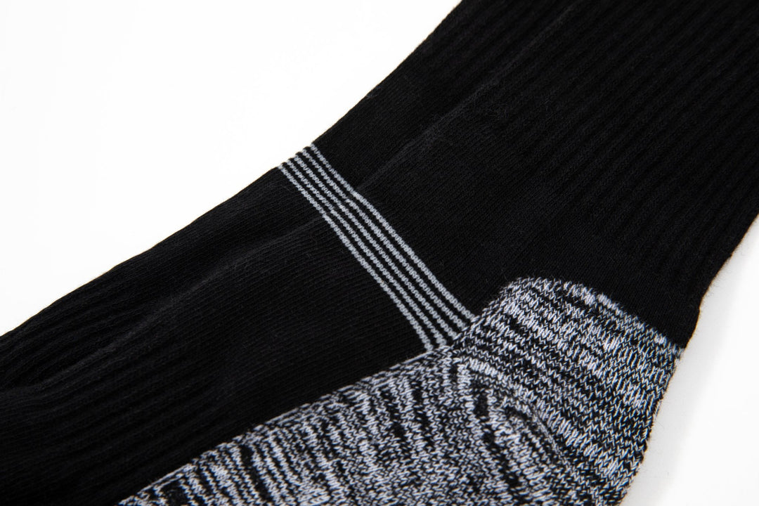 Men Crew Socks -Thick Basketball black Socks -Premium Cotton Men Sports Socks -Ideal Socks for Outdoor Activities -Mesa Socks