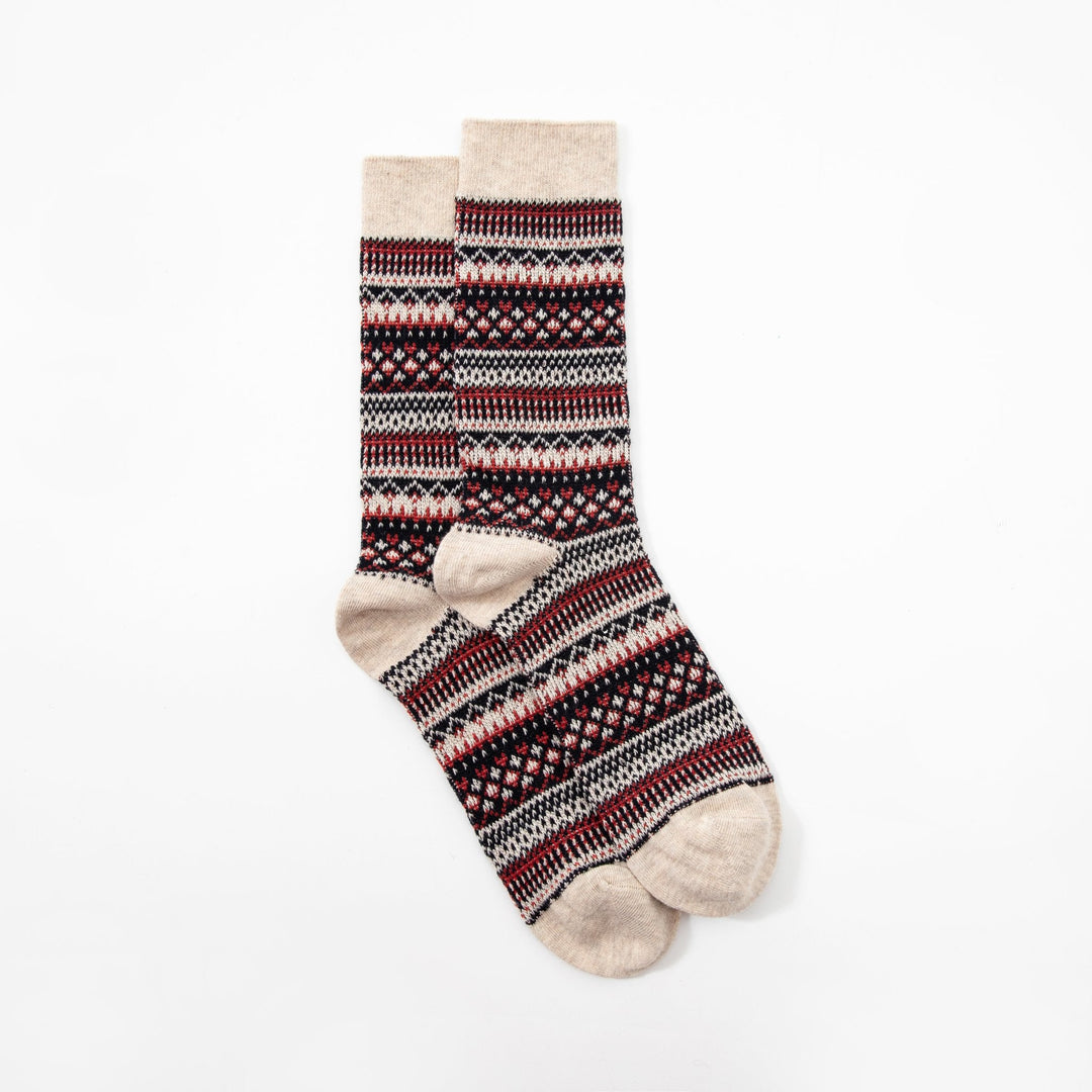 Men Mild Calf Socks-Men's thick line tide socks -double needle unique skateboard socks -Casual Retro Design Socks -Mesa Socks