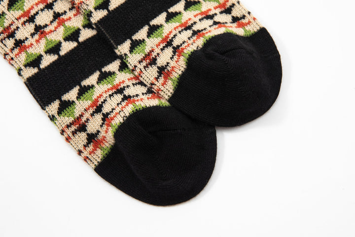 Men Mild Calf Socks-Men's thick line tide socks -double needle unique skateboard socks -Casual Retro Design Socks -Mesa Socks