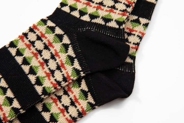 Men Mild Calf Socks-Men's thick line tide socks -double needle unique skateboard socks -Casual Retro Design Socks -Mesa Socks