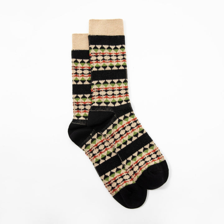 Men Mild Calf Socks-Men's thick line tide socks -double needle unique skateboard socks -Casual Retro Design Socks -Mesa Socks