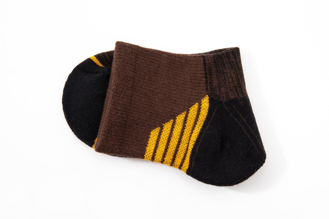 Men Quarter Socks - Autumn and Winter men brown Socks -Thick Winter Sports Socks -Premium Cotton Basketball Socks -Mesa Socks