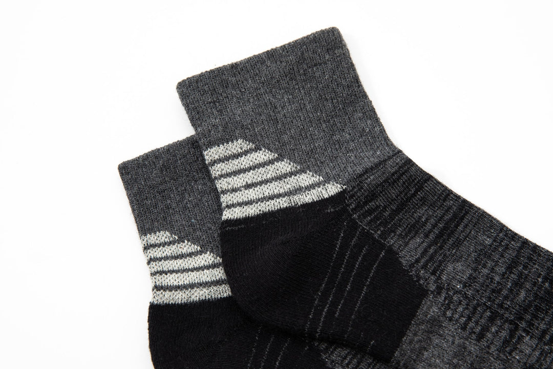 Men Quarter Socks - Autumn and Winter men black Socks -Thick Winter Sports Socks -Premium Cotton Basketball Socks -Mesa Socks