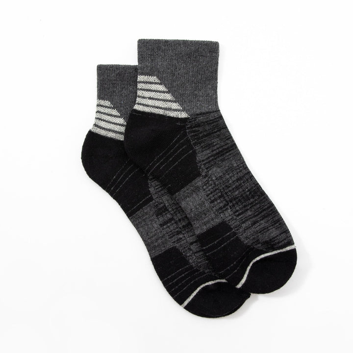 Men Quarter Socks - Autumn and Winter men black Socks -Thick Winter Sports Socks -Premium Cotton Basketball Socks -Mesa Socks