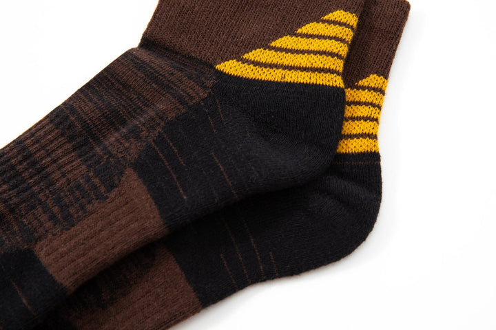 Men Quarter Socks - Autumn and Winter men brown Socks -Thick Winter Sports Socks -Premium Cotton Basketball Socks -Mesa Socks