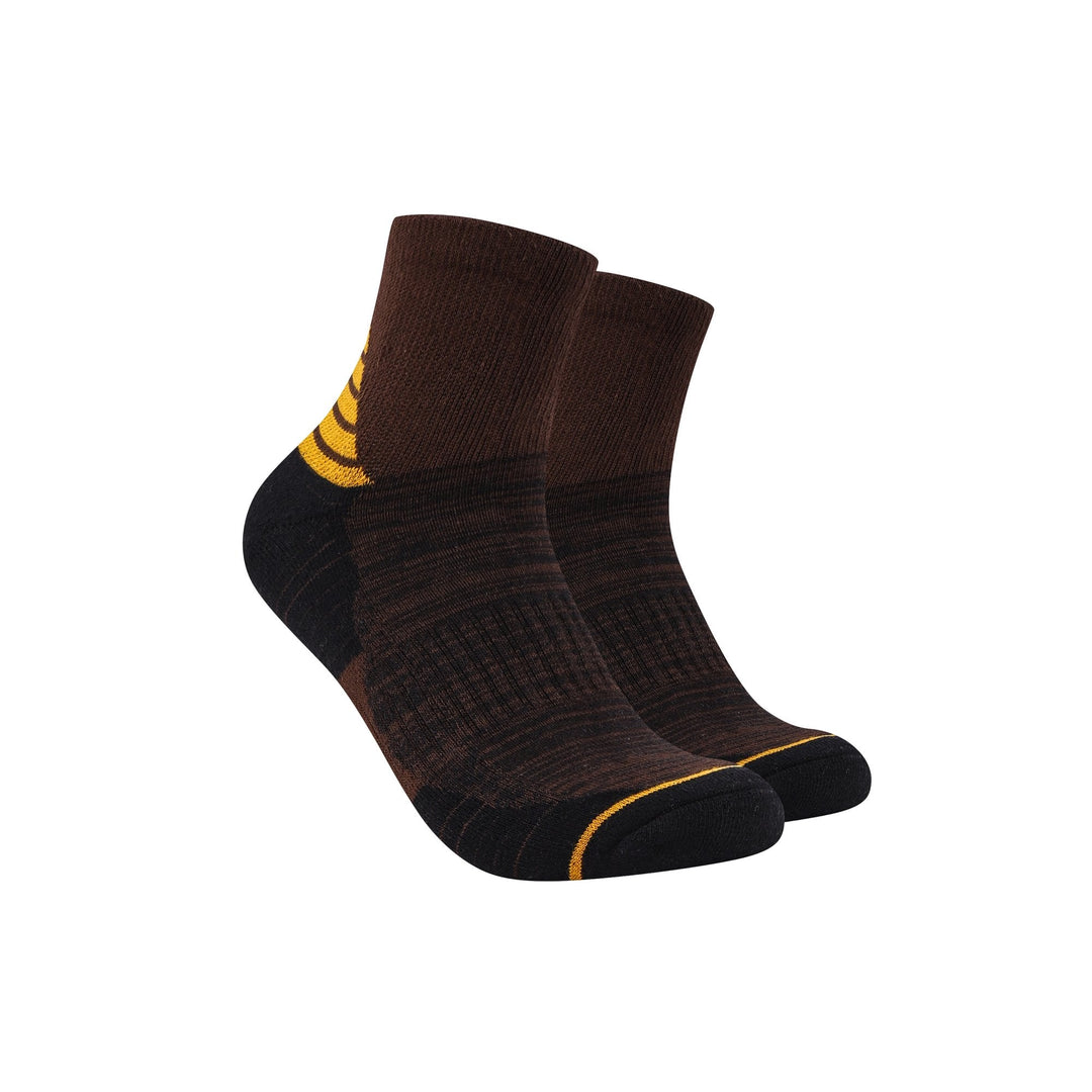 Men Quarter Socks - Autumn and Winter men brown Socks -Thick Winter Sports Socks -Premium Cotton Basketball Socks -Mesa Socks