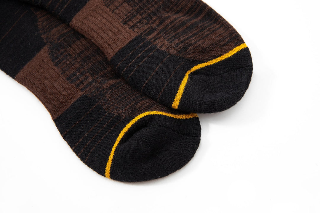 Men Quarter Socks - Autumn and Winter men brown Socks -Thick Winter Sports Socks -Premium Cotton Basketball Socks -Mesa Socks