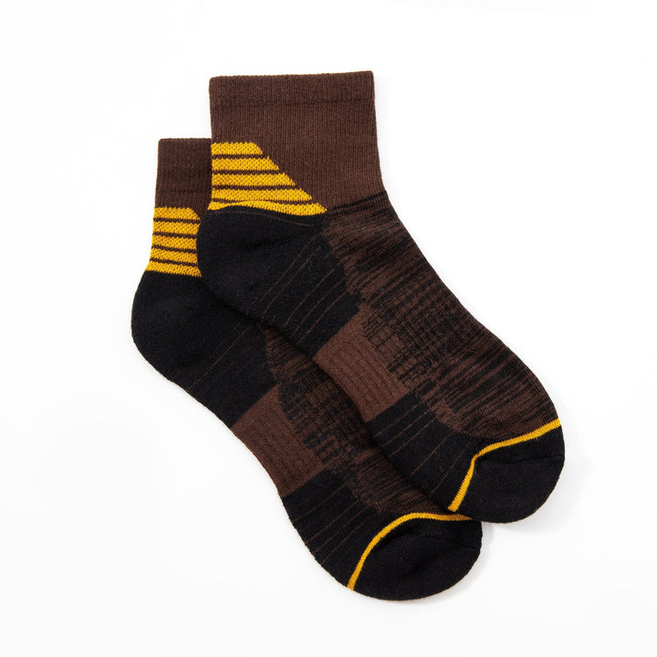 Men Quarter Socks - Autumn and Winter men brown Socks -Thick Winter Sports Socks -Premium Cotton Basketball Socks -Mesa Socks