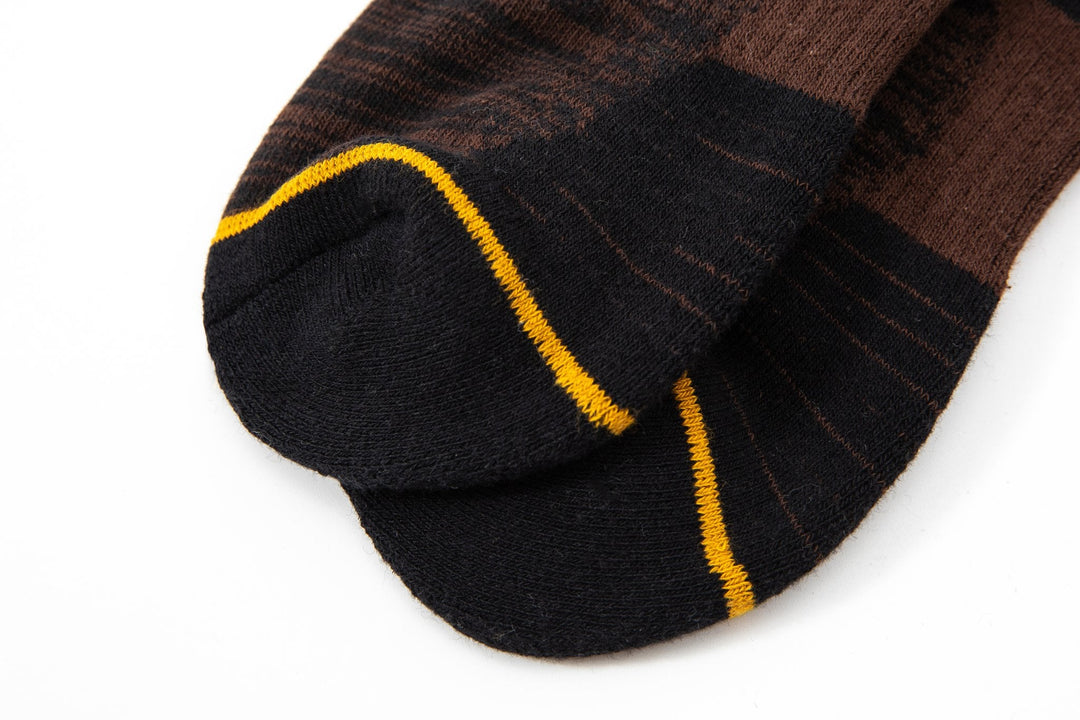 Men Quarter Socks - Autumn and Winter men brown Socks -Thick Winter Sports Socks -Premium Cotton Basketball Socks -Mesa Socks