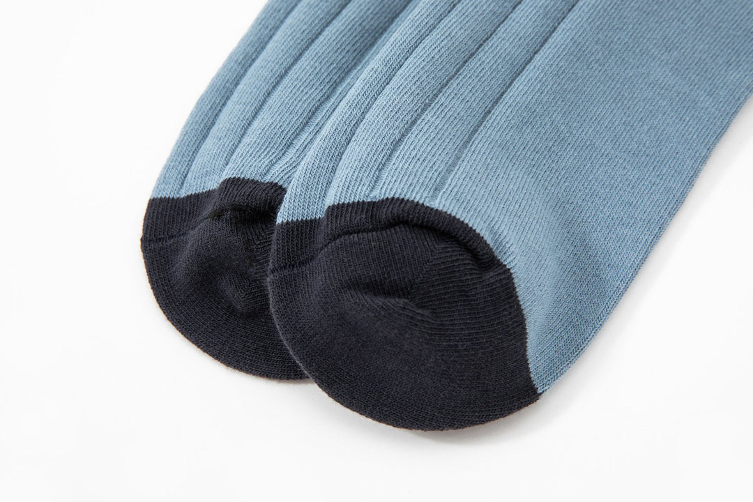 Men Quarter Socks - Men's Cotton Colorblock Office Men's Socks - Cotton Mid Tube Business Socks - Mesa Socks