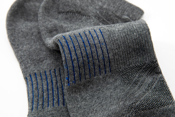 Men Low Cut Socks -Spring Training Running Cotton grey Socks- Deodorant Antibacterial Sweat Absorbent Breathable  Mesa Socks