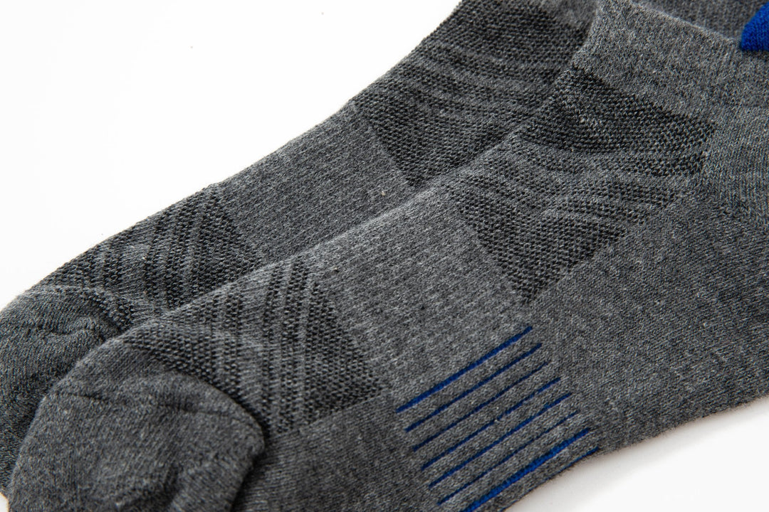 Men Low Cut Socks -Spring Training Running Cotton grey Socks- Deodorant Antibacterial Sweat Absorbent Breathable  Mesa Socks