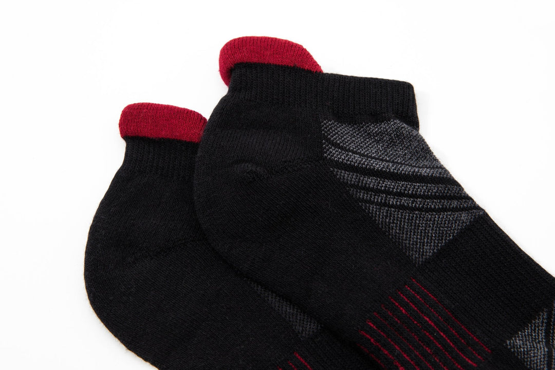 Men Low Cut Socks -Spring Training Running Cotton black Socks- Deodorant Antibacterial Sweat Absorbent Breathable  Mesa Socks