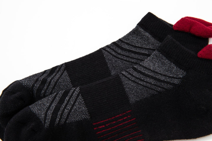 Men Low Cut Socks -Spring Training Running Cotton black Socks- Deodorant Antibacterial Sweat Absorbent Breathable  Mesa Socks