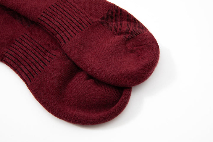 Men Low Cut Socks -Spring Training Running Cotton Red Socks- Deodorant Antibacterial Sweat Absorbent Breathable  - Mesa Socks