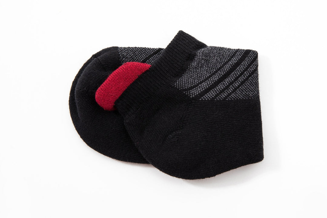 Men Low Cut Socks -Spring Training Running Cotton black Socks- Deodorant Antibacterial Sweat Absorbent Breathable  Mesa Socks