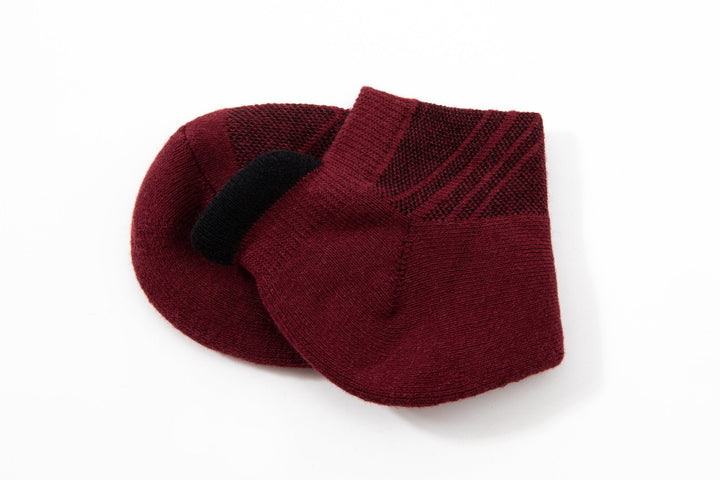 Men Low Cut Socks -Spring Training Running Cotton Red Socks- Deodorant Antibacterial Sweat Absorbent Breathable  - Mesa Socks