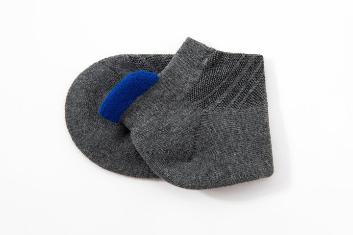 Men Low Cut Socks -Spring Training Running Cotton grey Socks- Deodorant Antibacterial Sweat Absorbent Breathable  Mesa Socks