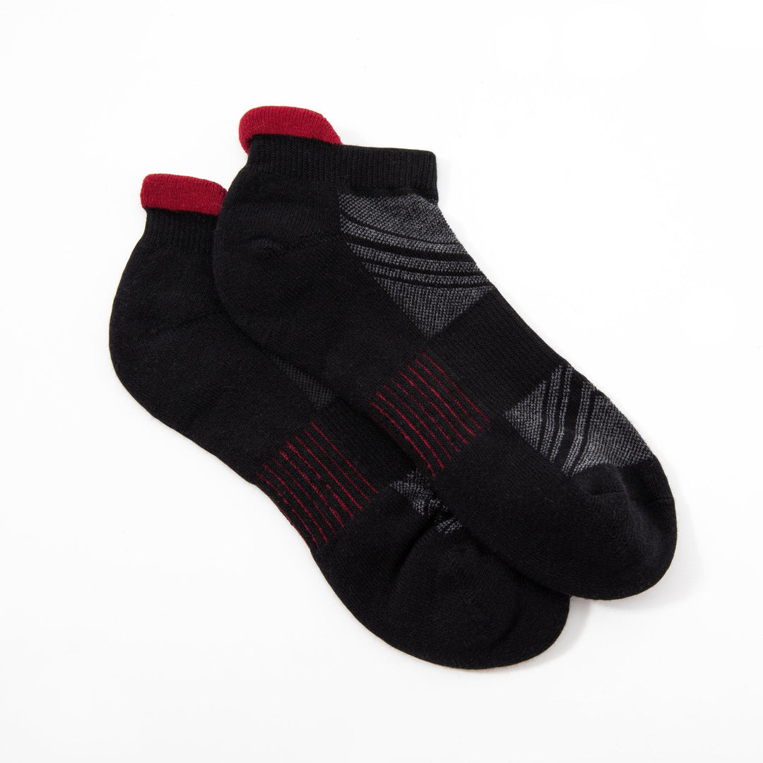 Men Low Cut Socks -Spring Training Running Cotton black Socks- Deodorant Antibacterial Sweat Absorbent Breathable  Mesa Socks