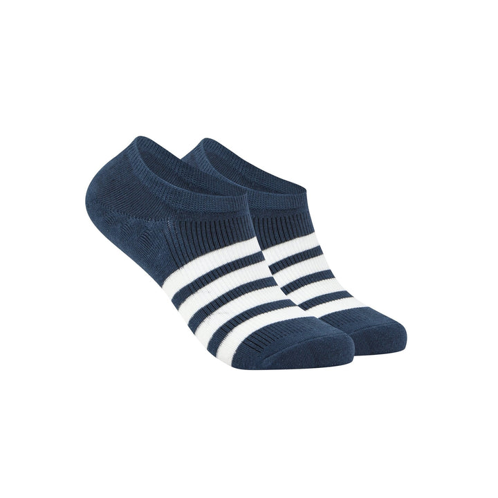 Men's Solid Color No Show Stripped Boat Socks - Mesa Socks