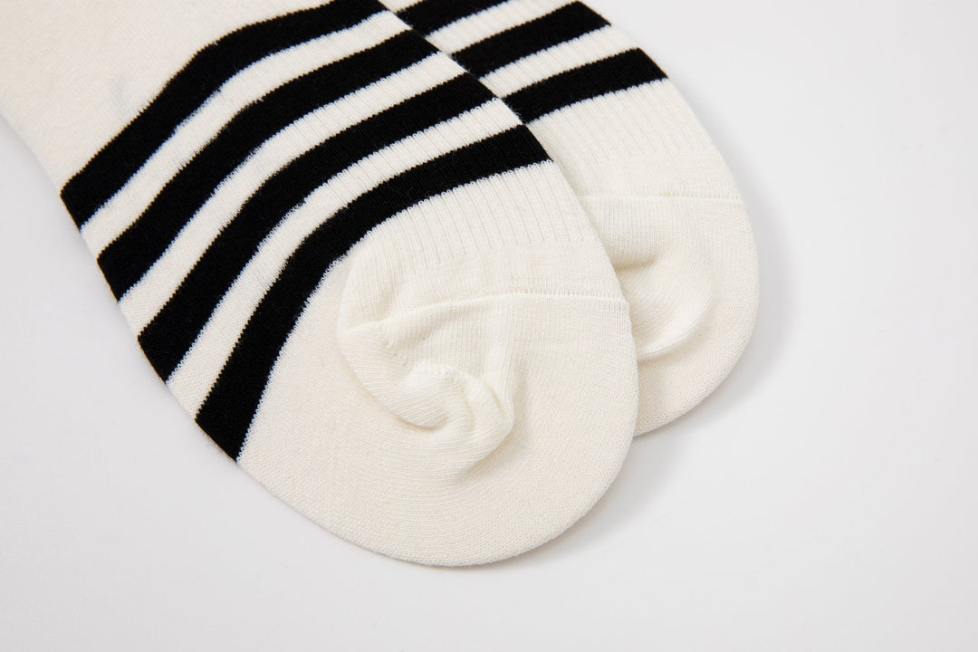Men's Solid Color No Show Stripped Boat Socks - Mesa Socks