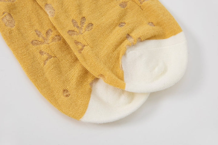 Spring Summer Women's Bright Color Floral Design Socks - Mesa Socks