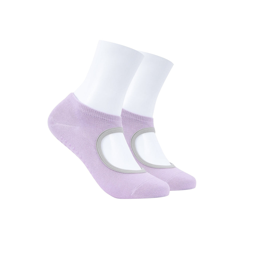 Summer and Spring Pink Towel Bottom Open Back Sports Floor Yoga Socks - Mesa Socks