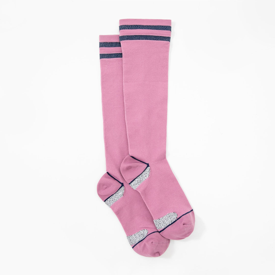 Women Knee high Socks-Dance gymnastics pink compression socks light weight elastic outdoor running calf socks - Mesa Socks