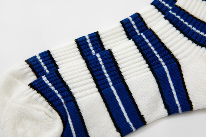 Women Quarter Crew Socks - Men's and women's socks - striped socks - couples breathable cotton socks - Mesa Socks