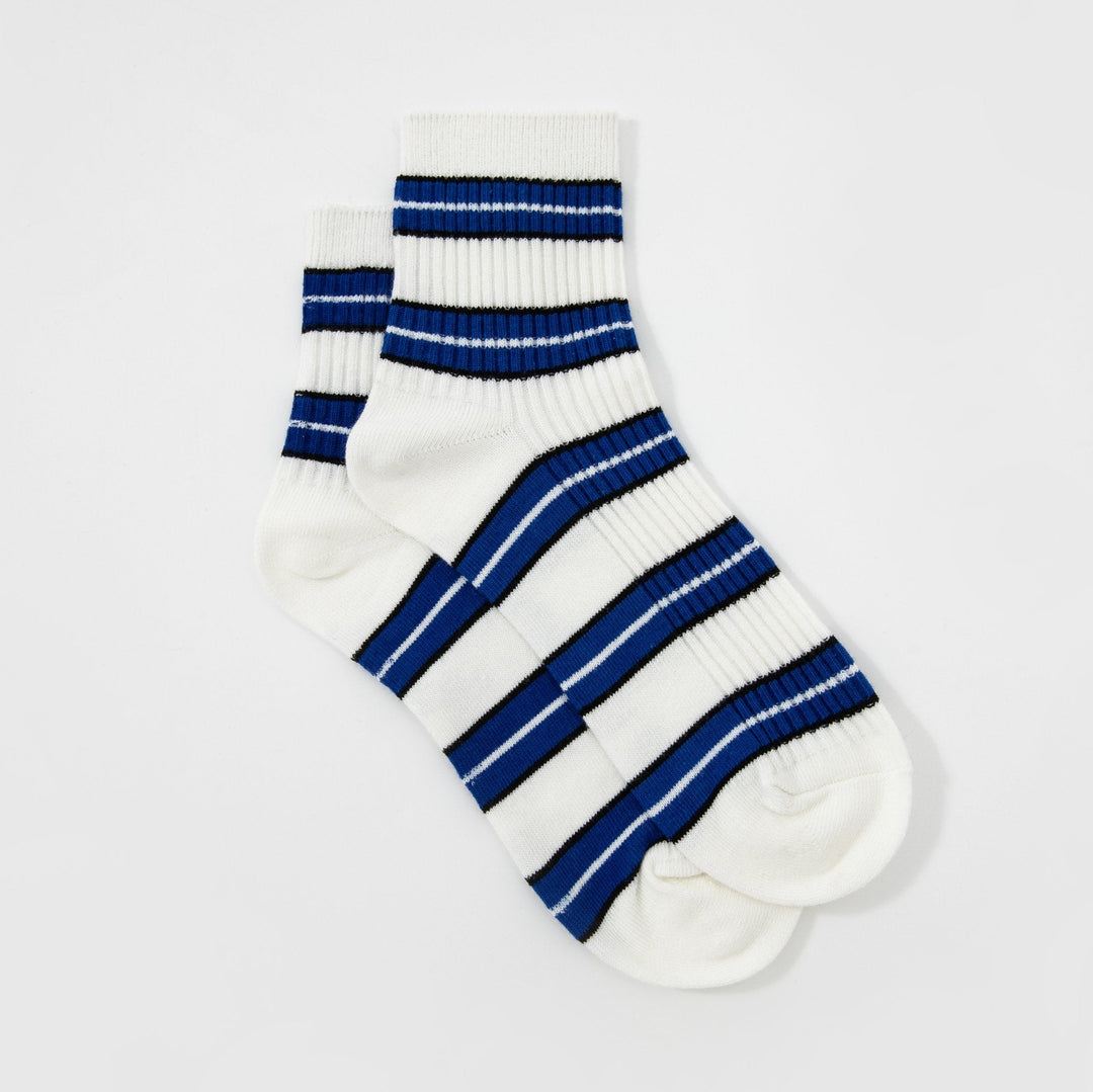 Women Quarter Crew Socks - Men's and women's socks - striped socks - couples breathable cotton socks - Mesa Socks