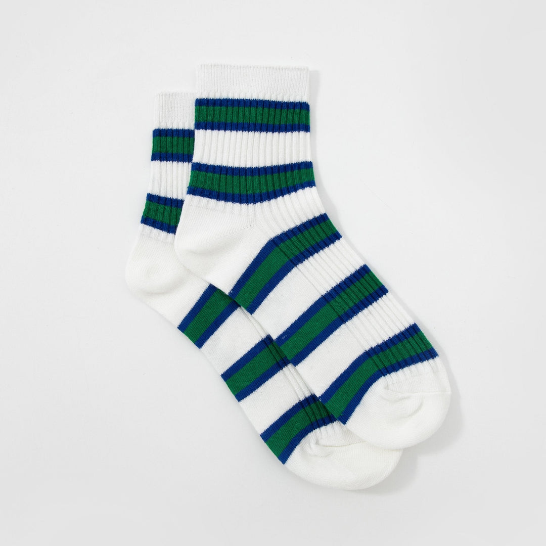 Women Quarter Crew Socks - Men's and women's socks - striped socks - couples breathable cotton socks - Mesa Socks