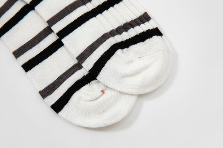 Women Quarter Crew Socks - Men's and women's socks - striped socks - couples breathable cotton socks - Mesa Socks