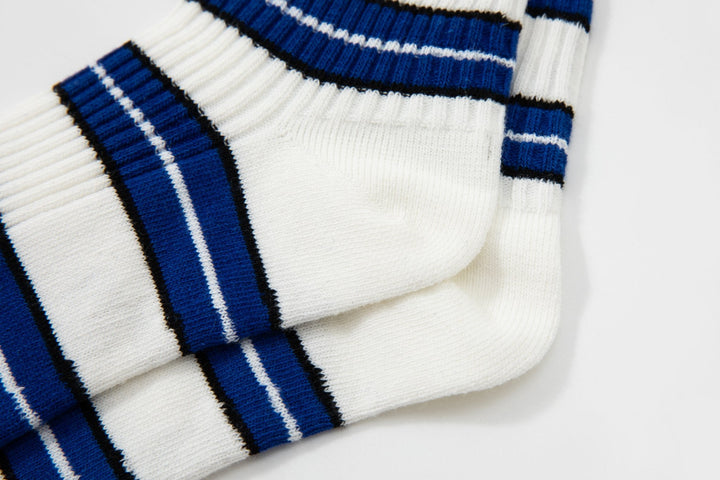 Women Quarter Crew Socks - Men's and women's socks - striped socks - couples breathable cotton socks - Mesa Socks