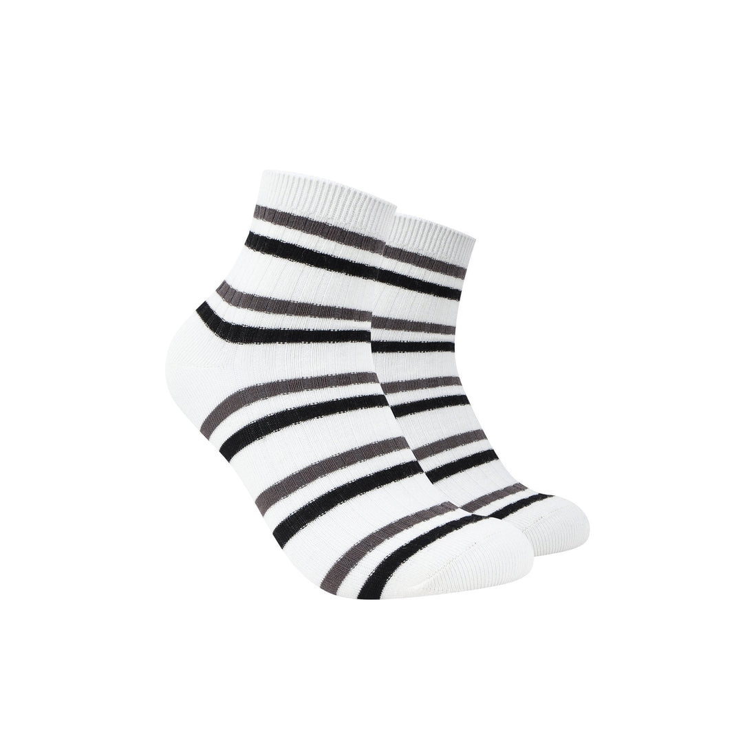 Women Quarter Crew Socks - Men's and women's socks - striped socks - couples breathable cotton socks - Mesa Socks