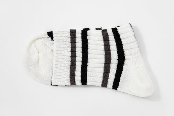 Women Quarter Crew Socks - Men's and women's socks - striped socks - couples breathable cotton socks - Mesa Socks