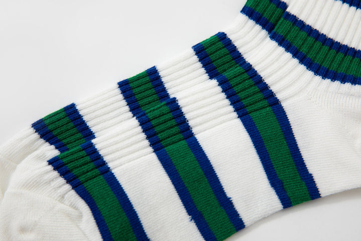 Women Quarter Crew Socks - Men's and women's socks - striped socks - couples breathable cotton socks - Mesa Socks